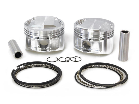 +.010in. Pistons with 9.75:1 Compression Ratio. Fits Big Twin 1984-1999 with Evo Engine.