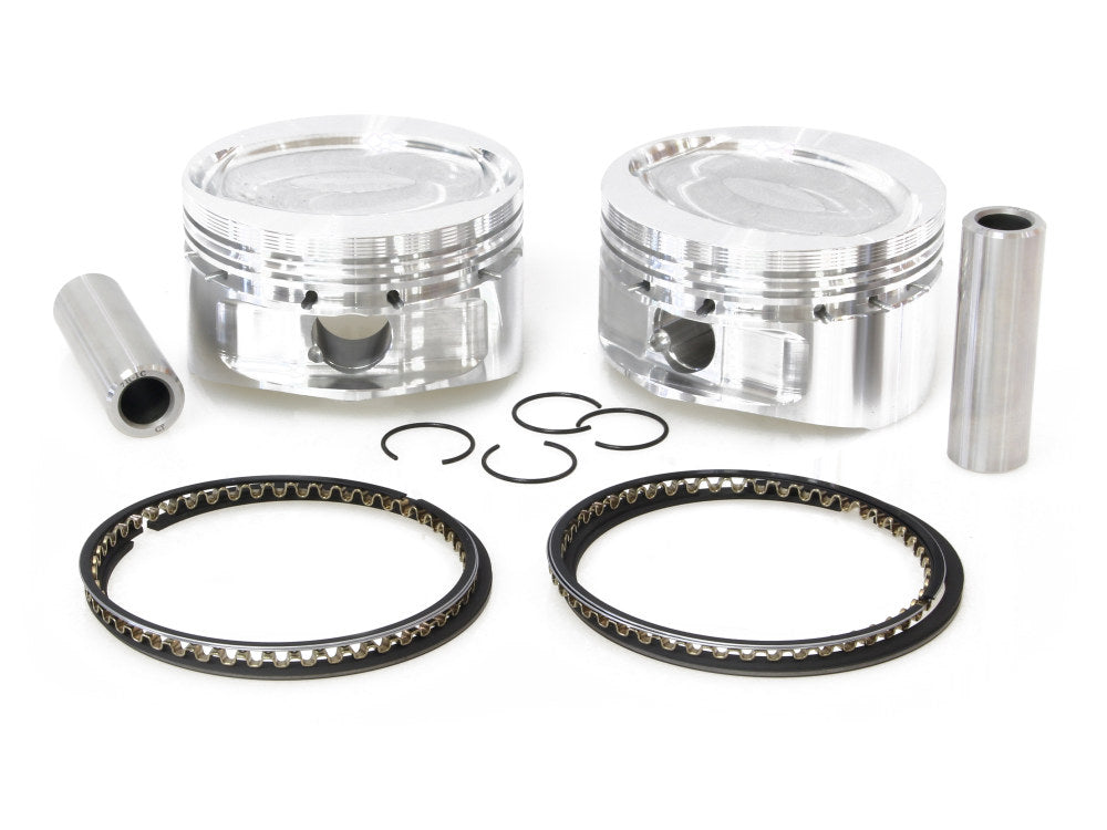 +.005in. Pistons with 10.0:1 Compression Ratio. Fits Sportster 1986-2003 with Big Bore 883cc to 1200cc Conversion.