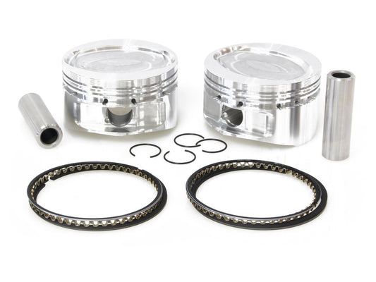 +.005in. Pistons with 10.0:1 Compression Ratio. Fits Sportster 1986-2003 with Big Bore 883cc to 1200cc Conversion.