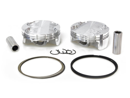 Std Pistons with 14.0:1 Compression Ratio. Fits V-Rod 2008-2017 Stock Bore Stroker.