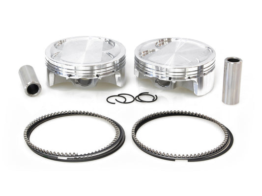 Std Pistons with 14.0:1 Compression Ratio. Fits V-Rod 2008-2017 Big Bore Stroker.