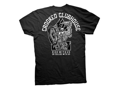 Crooked Clubhouse Ride Or Die Short Sleeve Tee. XX-Large.