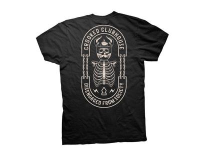 Crooked Clubhouse Black Valhalla Short Sleeve Tee. XX-Large.