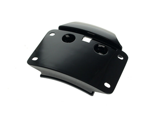 Curved Radius Number Plate Backing Plate – Black. Fits CVO Touring 2023up & Street Glide & Road Glide 2024up
