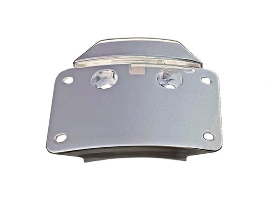 Curved Radius Number Plate Backing Plate – Chrome. Fits CVO Touring 2023up & Street Glide & Road Glide 2024up