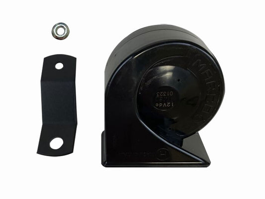 109db Electromagnetic Horn Kit – Black. Fits Softail 2018up