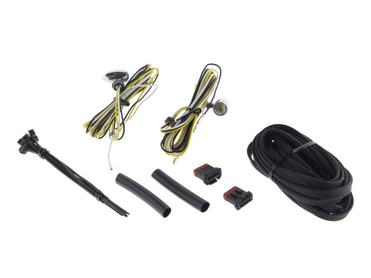 Micro Bullet Dual Function Front Turn Signals – White Run – Amber Turn – Chrome.
