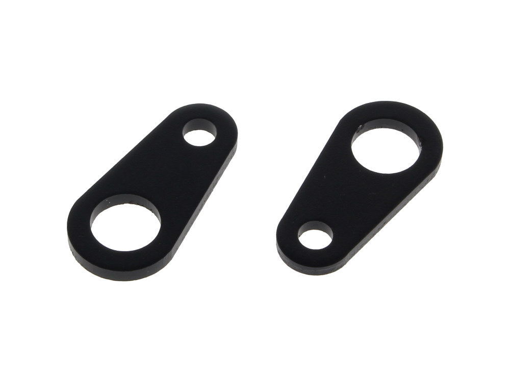 Micro Bullet Rear Turn Signal Mounting Brackets – Straight – Black.