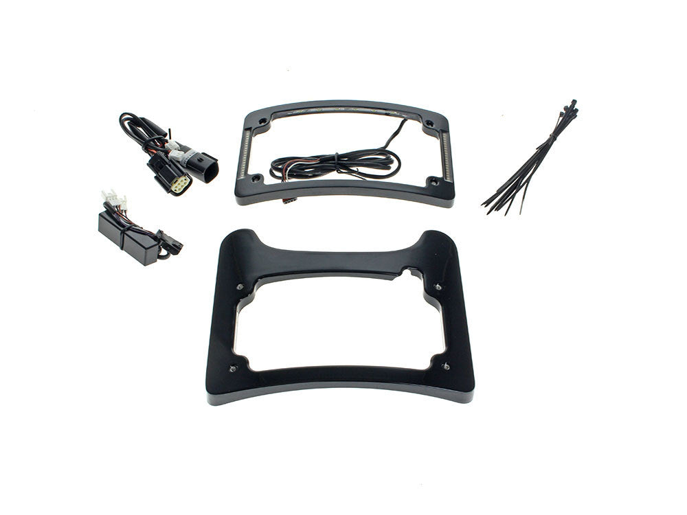 Turn Signal Eliminator Kit – Black with Red LED’s for Brake Lights. Fits Most Touring 2014-2024