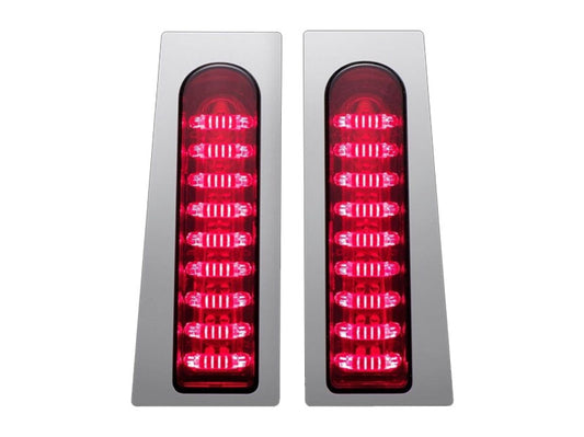 ProBeam LED Fillerz. Red with Smoke Lens – Chrome. Fits Ultra & Road King Touring Models 2014up & Street/Road Glide ST 2022up