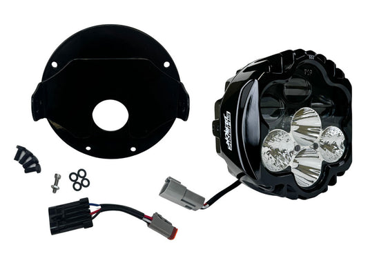 Shark Demon LED Headlight Kit – Black. Fits Softail Low Rider ST & El Diablo 2022up