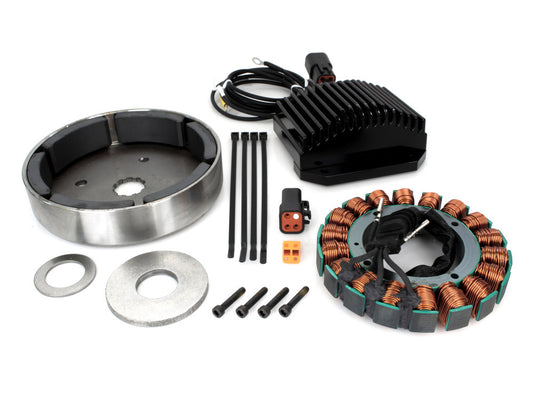 38 Amp 3 Phase Alternator Kit. Fits Dyna 1991-1998 & Softail 1984-1999.