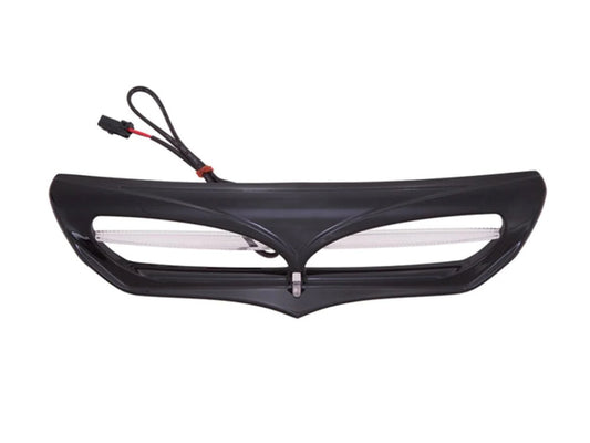 LED Batwing Vent Insert with White Running Light – Black. Fits Touring 2014-2023