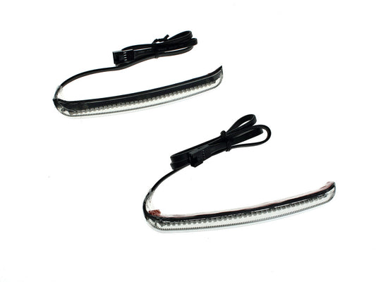 Bag Blades Saddlebag Lights. Red Run & Brake, Amber Turn with Smoke Lens. Fits Touring 2014up.