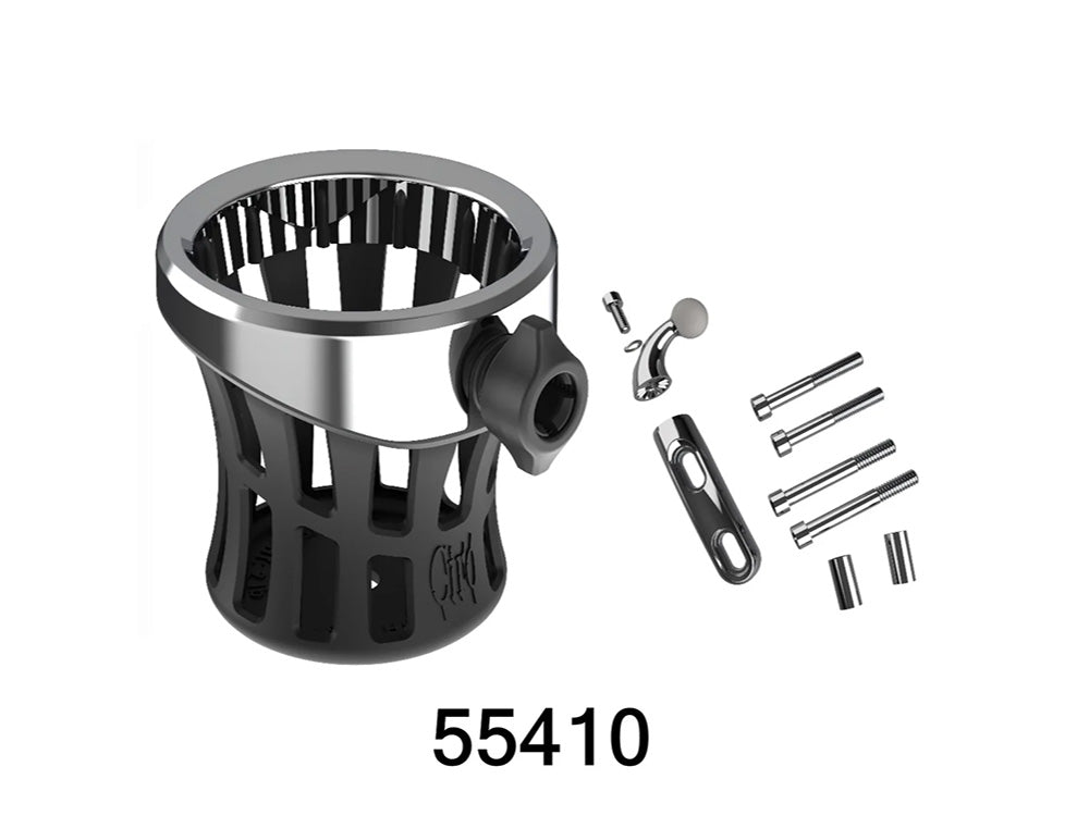 Drink Holder with Perch Mount – Chrome
