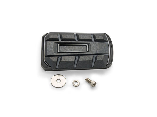 Chicane Brake Pedal Pad – Black. Fits Touring 1980up, FL Softail 1986-2017 & Dyna Switchback 2012-2016