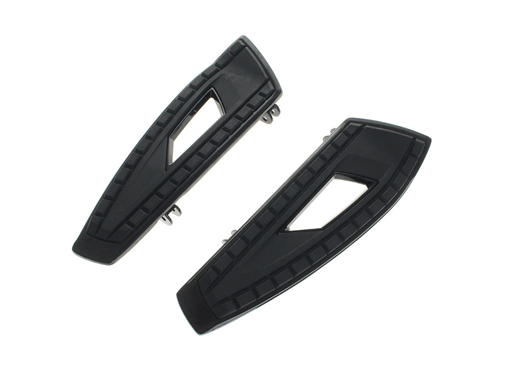 Front Chicane Floorboards – Black. Fits Touring 1980up, FL Softail 1986-2017 & Dyna Switchback 2012-2016