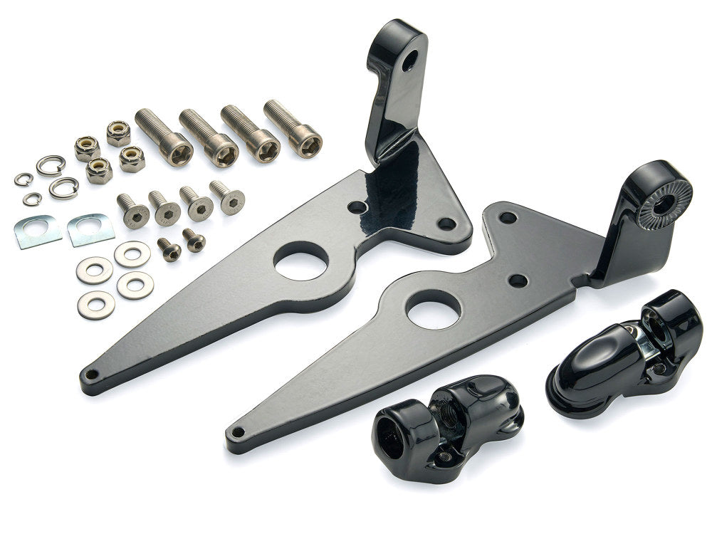 Driver Highway Peg Mounts – Black. Fits Indian Touring Models with Floorbards 2014up