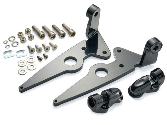 Driver Highway Peg Mounts – Black. Fits Indian Touring Models with Floorbards 2014up