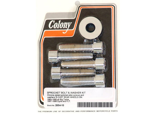 Rear Pulley or Sprocket Bolts – Chrome Allen Head. 7/16in.-14 x 1.75in.