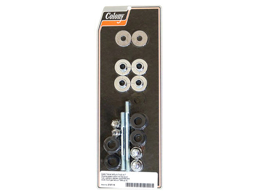 Fuel Tank Mount Kit – Chrome. Fits Sportster 1996-2003.
