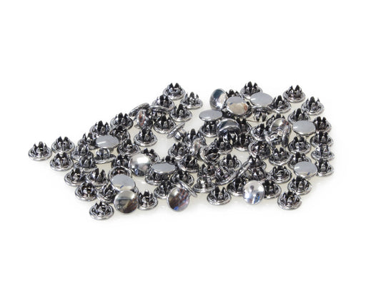 1/4in. (6mm) Hole Plugs – Chrome. Pack of 100.