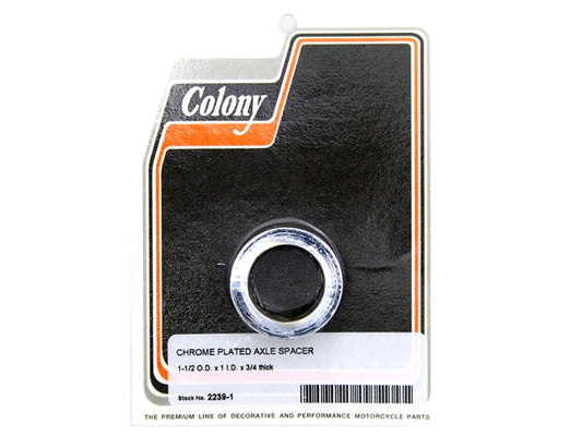 3/4in. Thick x 1in. or 25mm Inside Diameter Axle Spacer – Chrome.