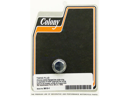 Timing / Oil Tank Plug – Chrome.