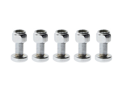 Torx Head Rear Disc Rotor Bolts with Nyloc Nuts – Chrome. Fits H-D Big Twin 1992up & Sportster 1992-2021.