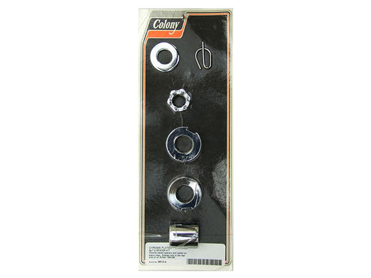 Rear Axle Spacer Kit – Chrome. Fits Softail 1984-1999