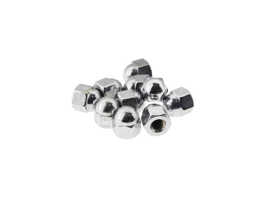 12-24 UNF Acorn Nut – Chrome – Pack of 10