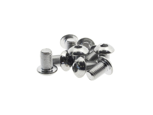5/16-24 x 1/2in. UNF Button Head Allen Bolts – Chrome. Pack 10.