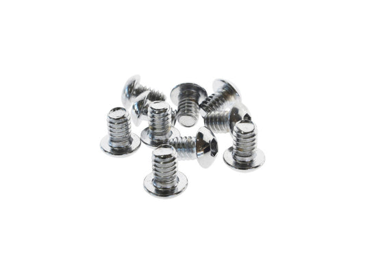 1/4-20 x 3/8in. UNC Button Head Allen Bolts – Chrome. Pack 10.