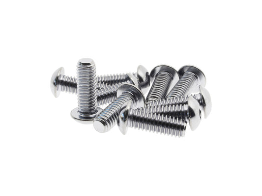 5/16-18 x 7/8in. UNC Button Head Allen Bolts – Chrome. Pack 10.