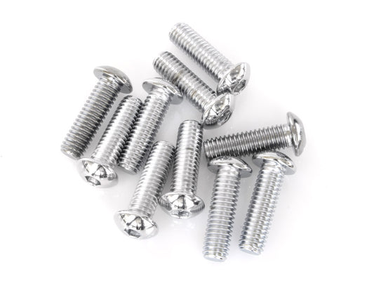 3/8-16 x 1-1/4in. UNC Button Head Allen Bolts – Chrome. Pack 10.