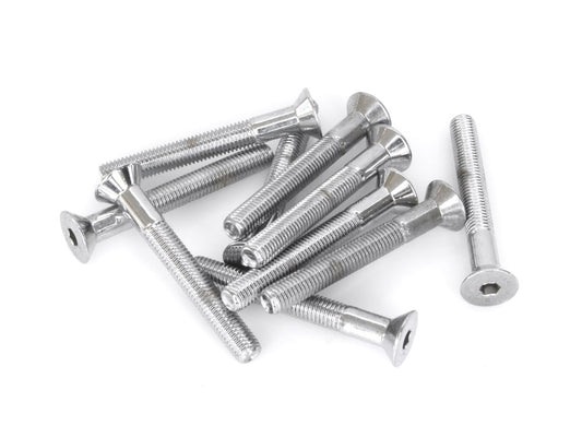 1/4-28 x 2in. UNF Flat Head Allen Bolt – Chrome. Pack 10.