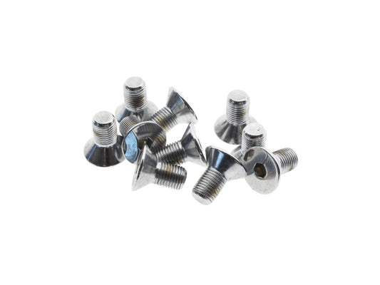 3/8-24 x 3/4in. UNF Flat Head Allen Bolts – Chrome. Pack 10.