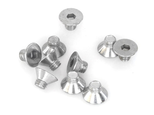 10-32 x 1/4in. UNF Flat Head Allen Bolt – Chrome. Pack 10.
