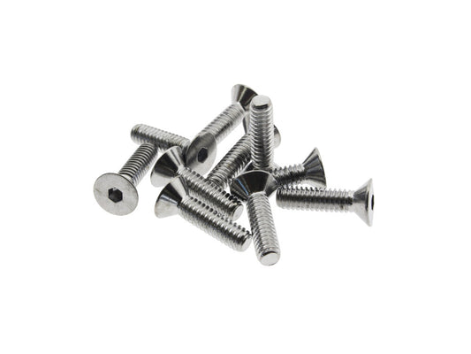 1/4-20 x 1in. UNC Flat Head Allen Bolt – Chrome. Pack 10.