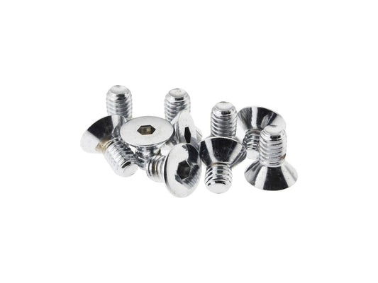 5/16-18 x 1/2in. UNC Flat Head Allen Bolts – Chrome. Pack 10.