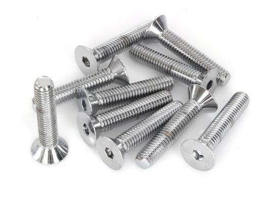 3/8-16 x 2in. UNC Flat Head Allen Bolt – Chrome. Pack 10.