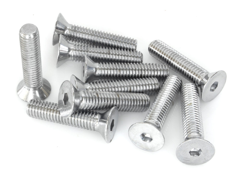 7/16-14 x 2in. UNC Flat Head Allen Bolt – Chrome. Pack 10.
