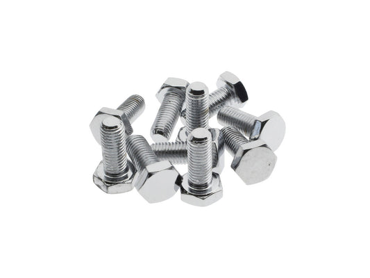 1/4-28 x 5/8in. UNF Hex Head Bolts – Chrome. Pack 10.