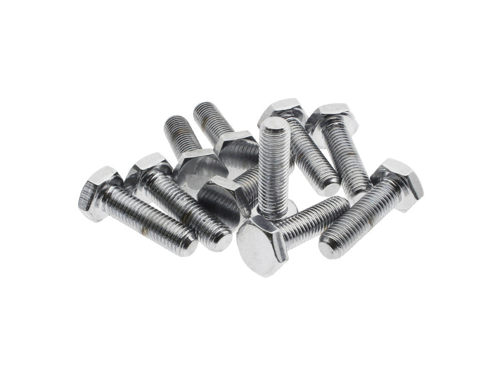 1/4-28 x 7/8in. UNF Hex Head Bolts – Chrome. Pack 10.