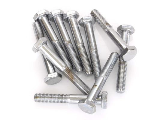 1/4-28 x 1-3/4in. UNF Hex Head Bolt – Chrome. Pack 10.