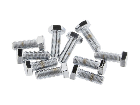 5/16-24 x 7/8in. UNF Hex Head Bolts – Chrome. Pack 10.