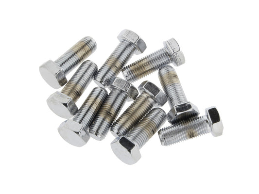 3/8-24 x 1in. UNF Hex Head Bolts – Chrome. Pack 10.