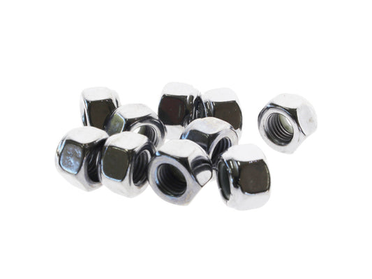 5/16-24 UNF Nylon Insert Locknuts – Chrome. Pack 10.