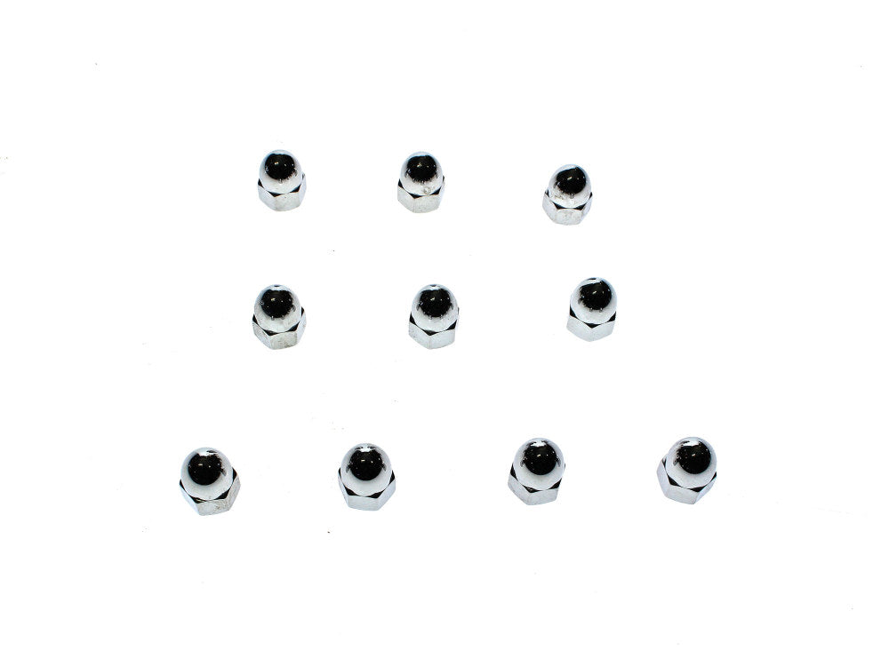1/2-13 UNC Acorn OEM Style Nuts – Chrome. Pack 10.