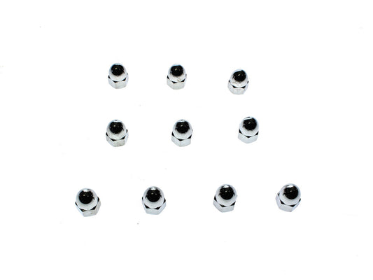 1/2-13 UNC Acorn OEM Style Nuts – Chrome. Pack 10.